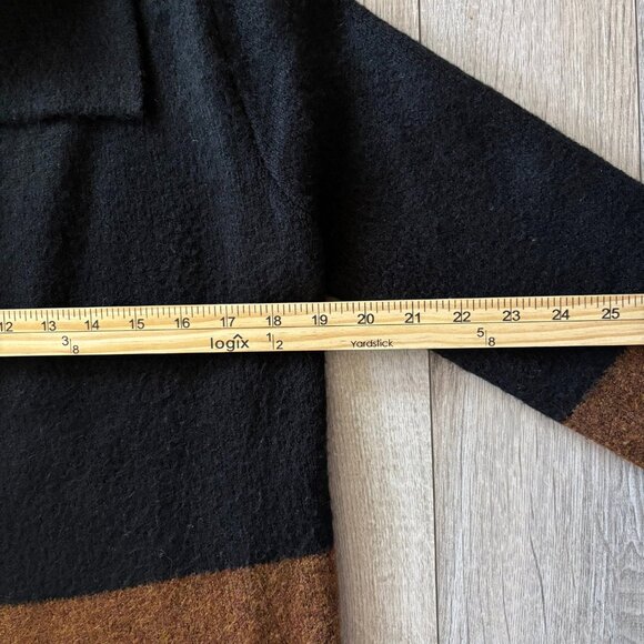 Max Studio Color Block Cardigan Sweater Duster Womens Size Extra Small Oversized - Picture 7 of 12